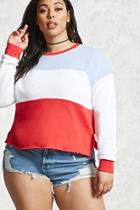 Forever21 Plus Size Raw-trim Sweatshirt