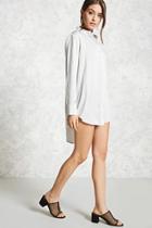 Forever21 Oversized Striped Shirt Dress