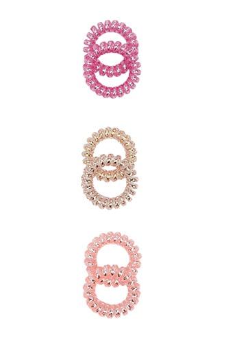 Forever21 Spiral Glitter Hair Tie Set