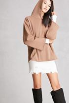Forever21 Ash Rain + Oak Raw-cut Hoodie