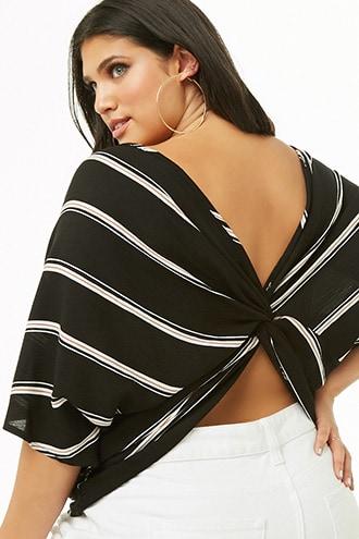Forever21 Plus Size Striped Dolman Top
