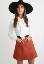 Forever21 Tie-neck Colorblocked Combo Dress