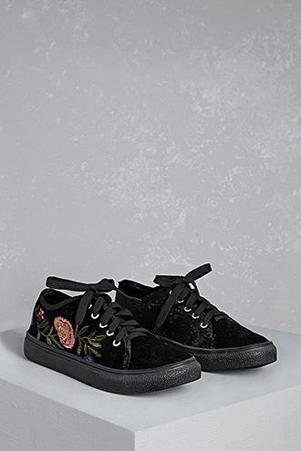 Forever21 Vintage Havana Velvet Sneakers