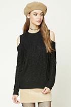 Forever21 Open-shoulder Fisherman Sweater