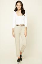 Forever21 Contemporary Belted Trousers