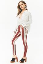 Forever21 Striped High-rise Jeans