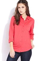 Forever21 Classic Woven Button Down