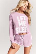 Forever21 Let Me Sleep Graphic Pajama Top