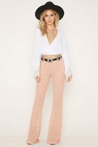 Forever21 Diamond-patterned Lace Pants