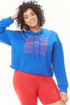 Forever21 Plus Size Grl Pwr Graphic Hoodie