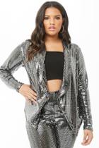 Forever21 Plus Size Sequin Open-front Jacket