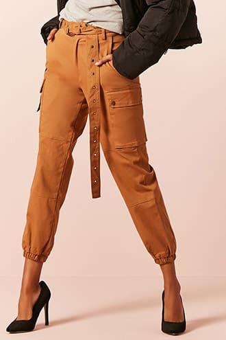 Forever21 Buckled Cargo Joggers