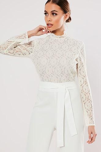 Forever21 Missguided Lace Combo Jumpsuit
