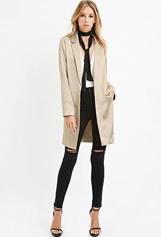 Love21 Longline Metallic Blazer