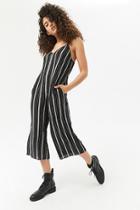 Forever21 Geo Pinstriped Jumpsuit