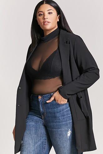Forever21 Plus Size Longline Blazer