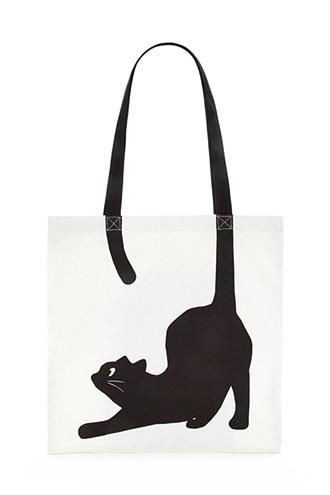 Forever21 Cat Graphic Eco Tote