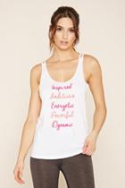 Forever21 Women's  Active Inspired Graphic Tank