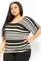 Forever21 Plus Size Relaxed Striped Top