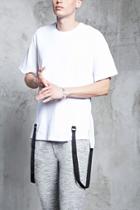 Forever21 Mock Suspender High-low Tee