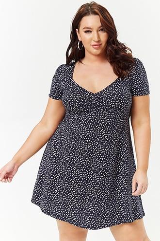 Forever21 Plus Size Ditsy Floral Dress
