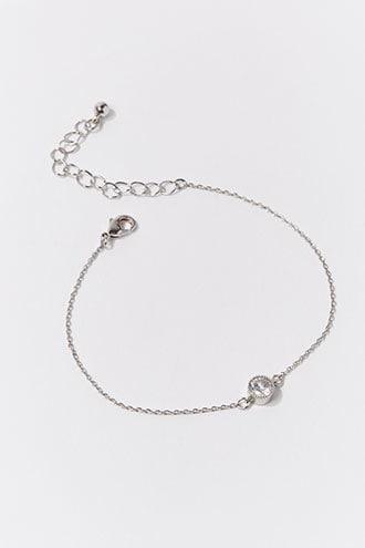 Forever21 Faux Crystal Gem Anklet