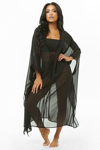 Forever21 Chiffon Kaftan Swim Cover-up