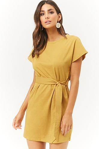 Forever21 Belted T-shirt Dress