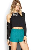 Forever21 Floral Lace High-waist Shorts