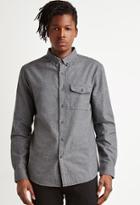21 Men Textured Woven Pocket Shirt