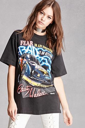 Forever21 Repurposed Nascar Graphic Tee