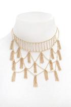 Forever21 Tassel Chain Choker