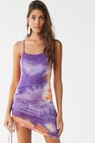 Forever21 Tie-dye Ruched Mini Dress