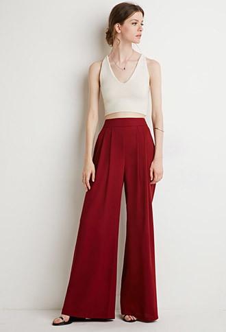 Love21 Pleated Wide-leg Trousers