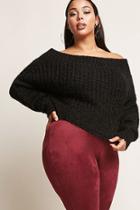 Forever21 Plus Size Fuzzy Off-the-shoulder Top