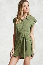 Forever21 Tie-waist Shirt Dress