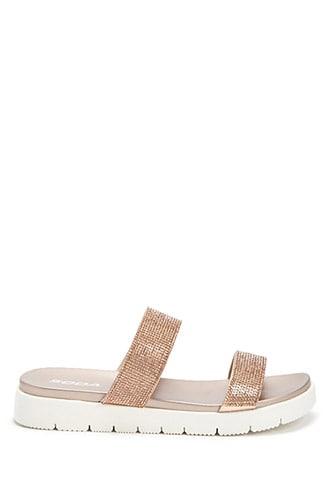 Forever21 Soda Embellished Slide Sandals