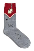 21 Men Men's  Men Shark Sandwich Crew Socks