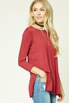 Forever21 Vented Stretch-knit Top