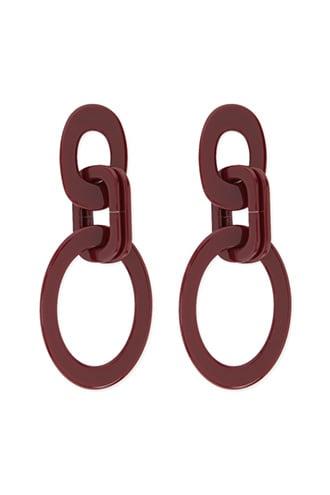 Forever21 Interlock Geo Drop Earrings