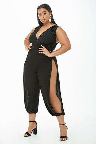 Forever21 Split-leg Harem Jumpsuit