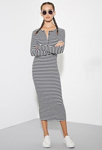 Forever21 The Fifth Label Lazy Moon Stripe Dress
