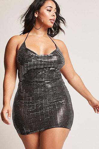 Forever21 Plus Size Sequin Halter Dress