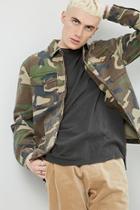 Forever21 Camo Zip-front Shirt