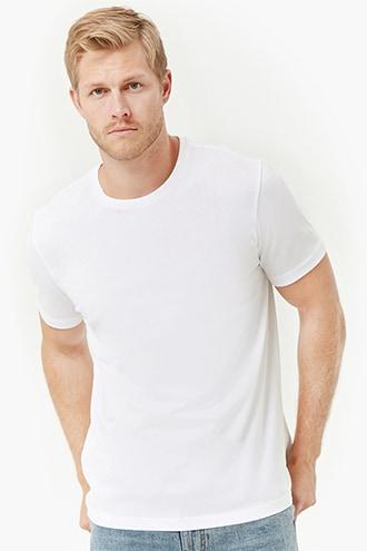 Forever21 Basic Slim-fit Crew Neck Tee