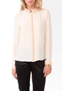Forever21 Essential Animal Trim Blouse