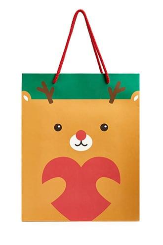 Forever21 Reindeer Graphic Gift Bag