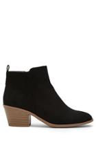 Forever21 Faux Suede Zippered Ankle Booties