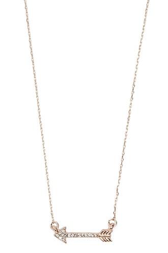 Forever21 Rhinestone Arrow Necklace