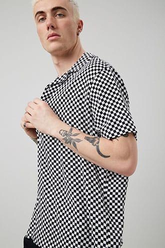 Forever21 Classic Fit Checkered Shirt
